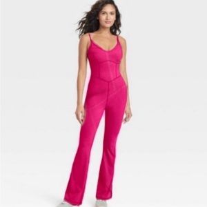 Joy lab pink jumpsuit size small